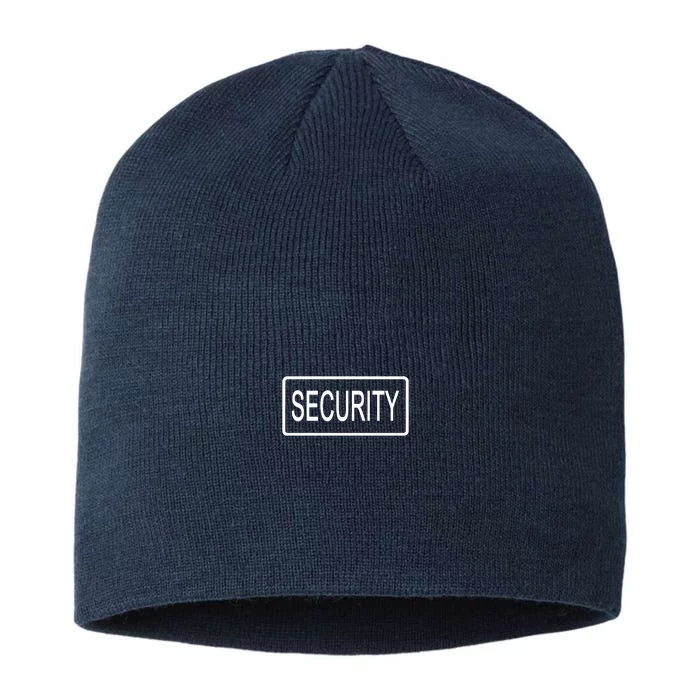 Security Pocket Logo Back And Front 8 1/2in Sustainable Knit Beanie