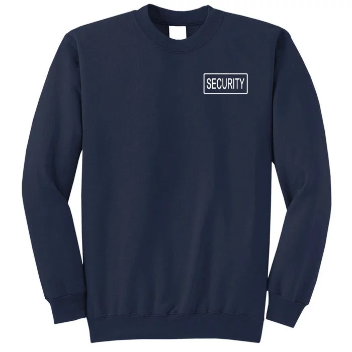 Security Pocket Logo Back And Front Tall Sweatshirt