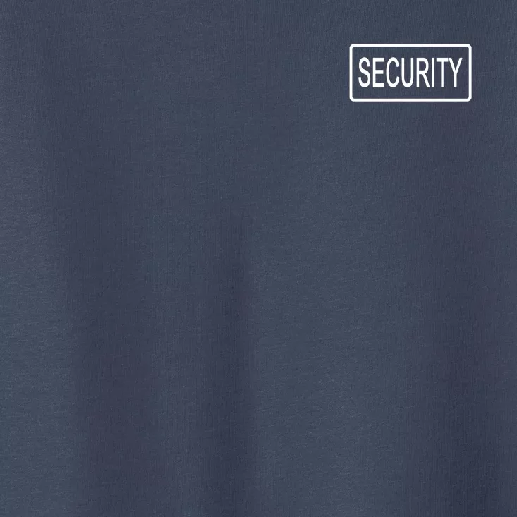 Security Pocket Logo Back And Front Toddler T-Shirt