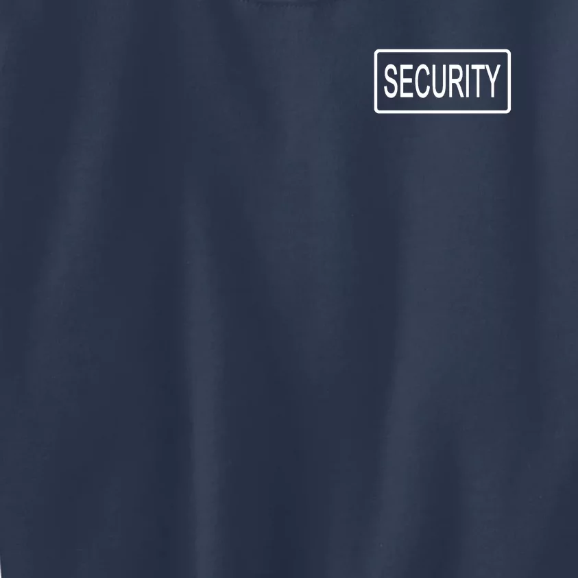 Security Pocket Logo Back And Front Kids Sweatshirt