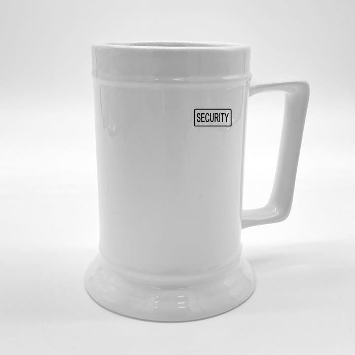 Security Pocket Logo Back And Front Front & Back Beer Stein