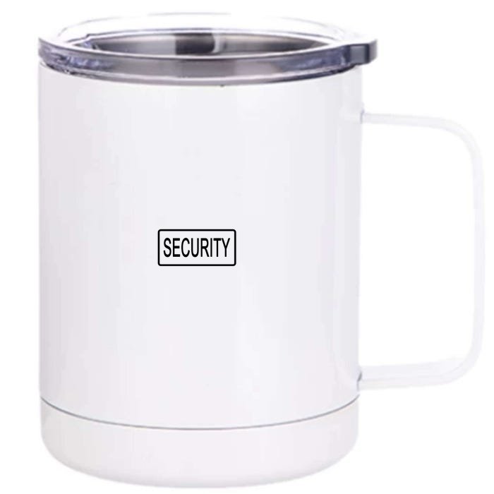 Security Pocket Logo Back And Front Front & Back 12oz Stainless Steel Tumbler Cup