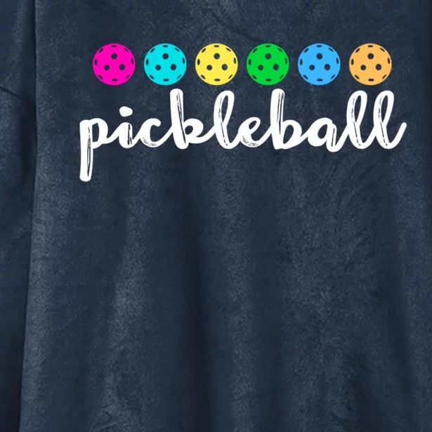 S Pickleball Lovers Cute Cool Gift Hooded Wearable Blanket