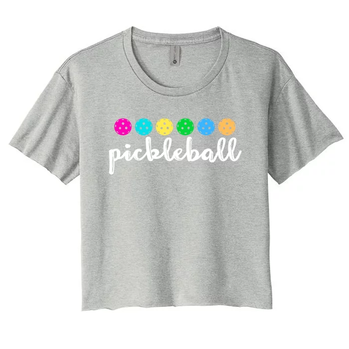 S Pickleball Lovers Cute Cool Gift Women's Crop Top Tee