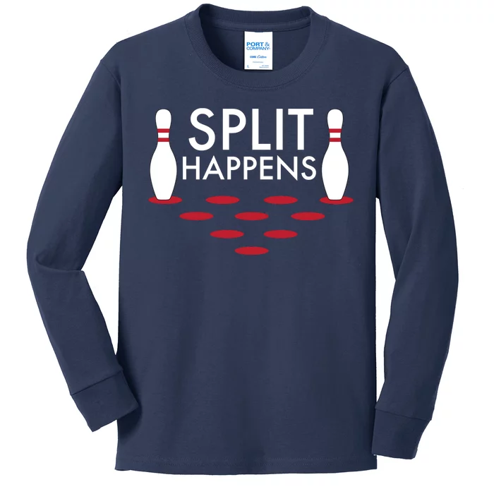 Splits Happen Kids Long Sleeve Shirt