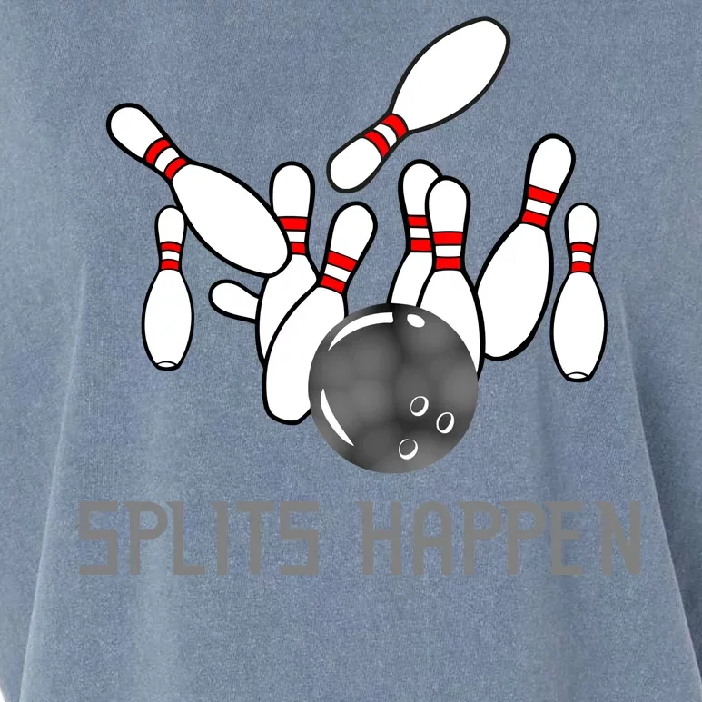 Splits Happen Bowling Garment-Dyed Women's Muscle Tee