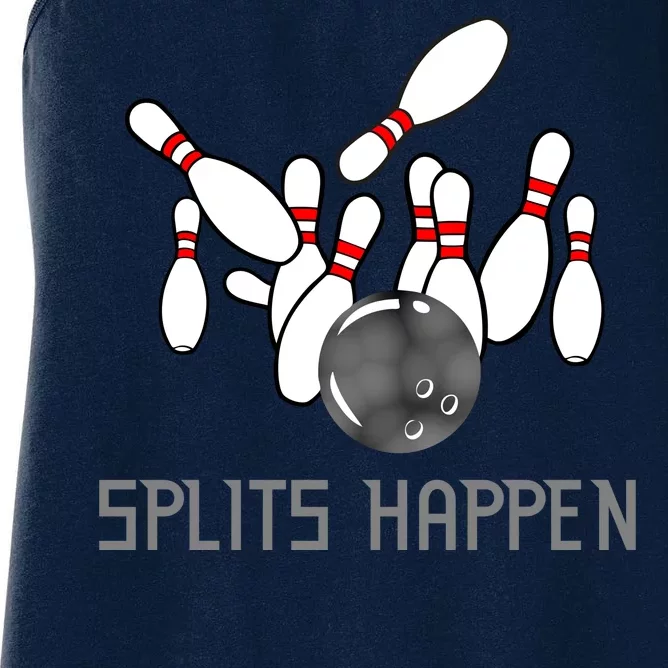 Splits Happen Bowling Women's Racerback Tank