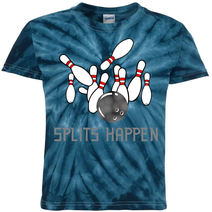 Splits Happen Bowling Kids Tie-Dye T-Shirt