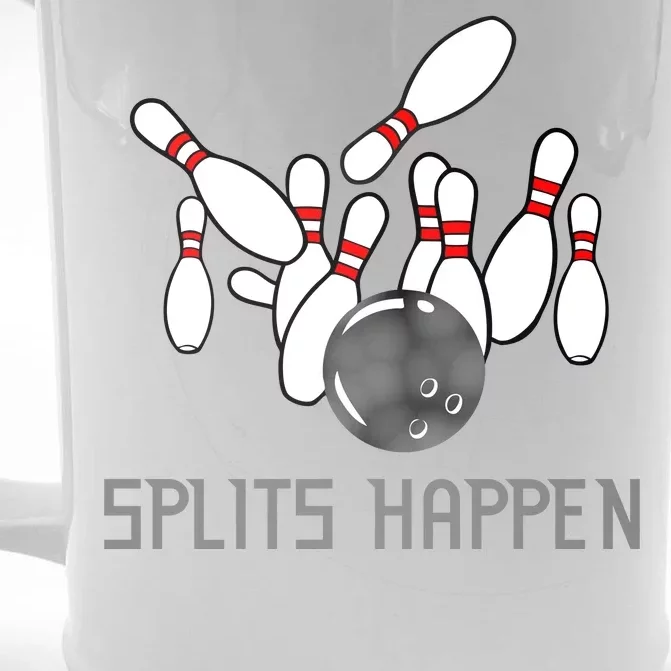 Splits Happen Bowling Front & Back Beer Stein