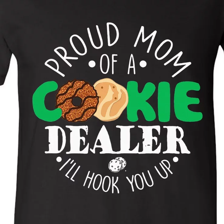 Scout Proud Mom Of A Cookie Dealer  Troop Leader V-Neck T-Shirt