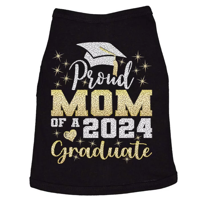 Super Proud Mom Of 2024 Graduate Awesome Family College Doggie Tank