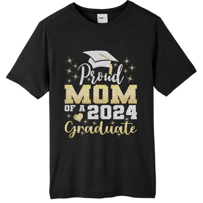 Super Proud Mom Of 2024 Graduate Awesome Family College ChromaSoft Performance T-Shirt