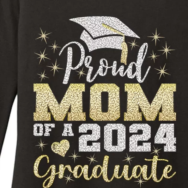 Super Proud Mom Of 2024 Graduate Awesome Family College Womens CVC Long Sleeve Shirt