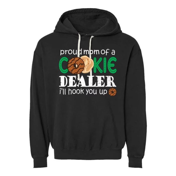 Scout Proud Mom Of A Cookie Dealer Troop Leader Garment-Dyed Fleece Hoodie