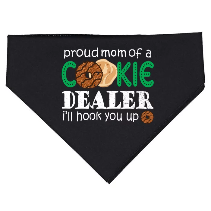 Scout Proud Mom Of A Cookie Dealer Troop Leader USA-Made Doggie Bandana