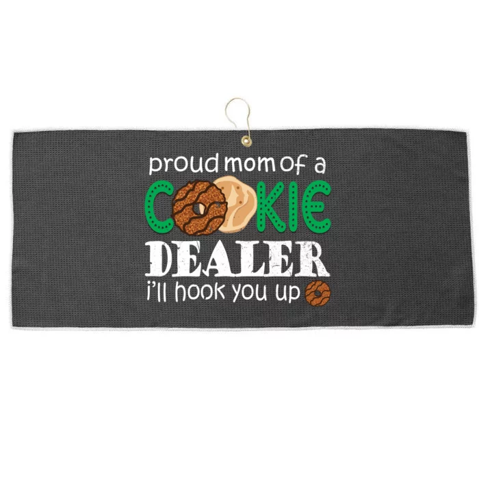 Scout Proud Mom Of A Cookie Dealer Troop Leader Large Microfiber Waffle Golf Towel