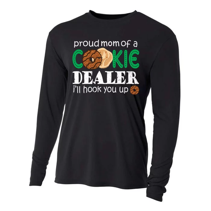 Scout Proud Mom Of A Cookie Dealer Troop Leader Cooling Performance Long Sleeve Crew