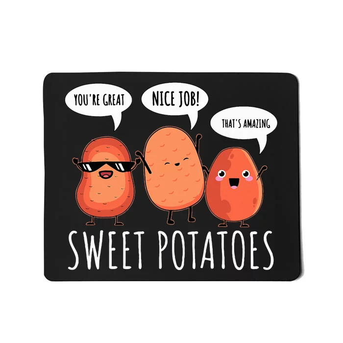 Sweet Potato Motivation Root Vegetable Camote Vegetarian Mousepad