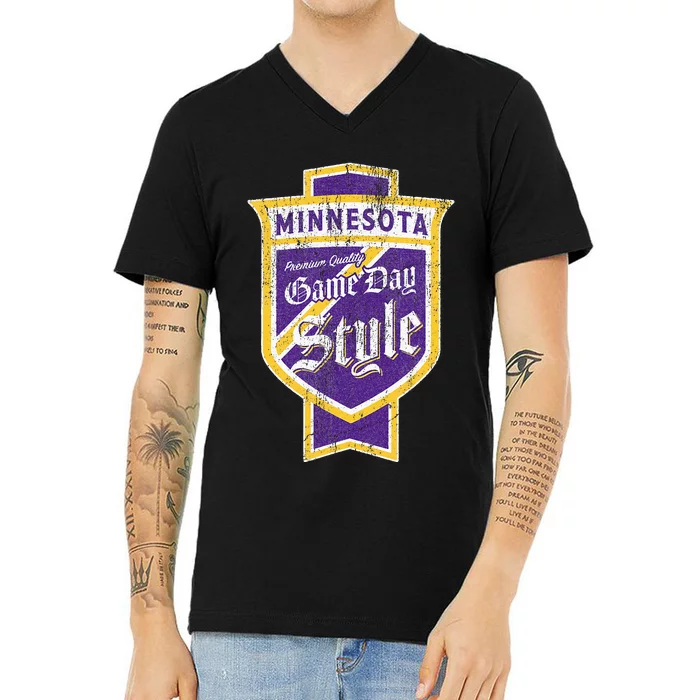 Scandinavian Pride Minnesota Pride Beer Label V-Neck T-Shirt