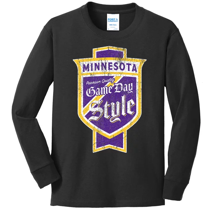 Scandinavian Pride Minnesota Pride Beer Label Kids Long Sleeve Shirt