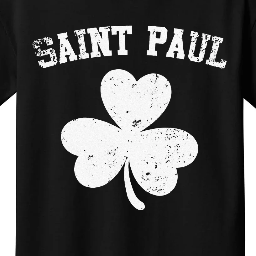 Saint Paul Minnesota St Patrick's Day Shamrock Kids T-Shirt