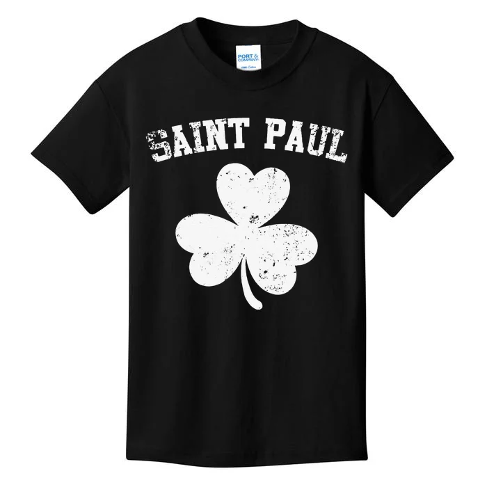 Saint Paul Minnesota St Patrick's Day Shamrock Kids T-Shirt