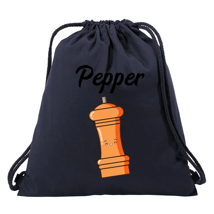 Salt Pepper Matching Halloween Costume Best Friends Gift Drawstring Bag