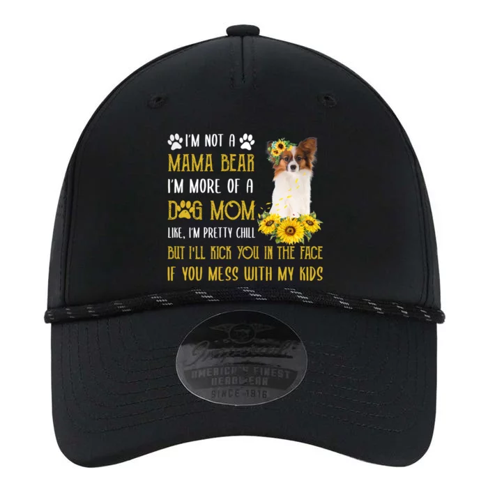 Sunflower Papillon Mom Mothers Day Dog Mom Gift Performance The Dyno Cap