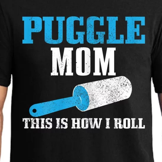 S Puggle Mom Dog Hair Funny Puggle Mama Pajama Set