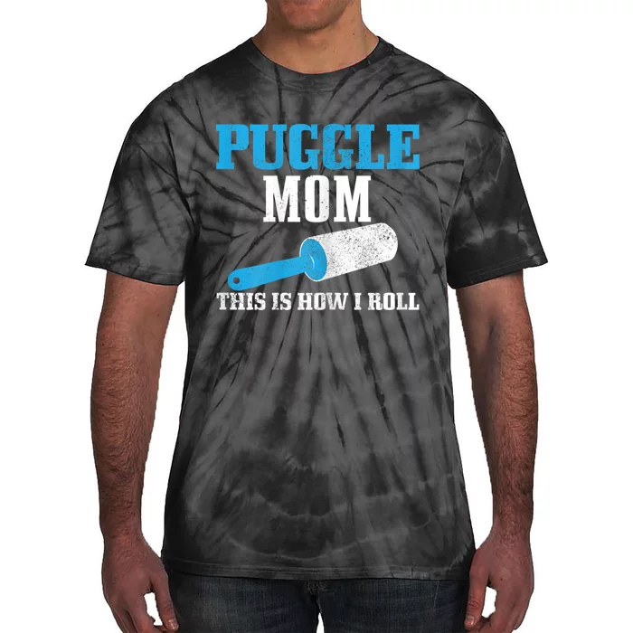 S Puggle Mom Dog Hair Funny Puggle Mama Tie-Dye T-Shirt