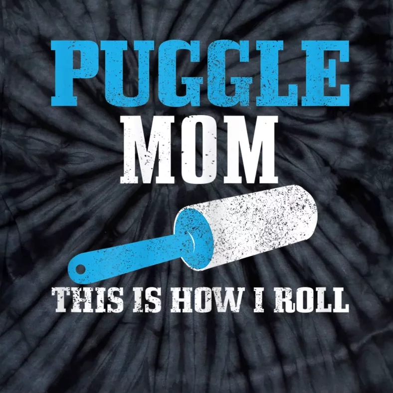 S Puggle Mom Dog Hair Funny Puggle Mama Tie-Dye T-Shirt