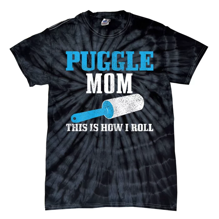 S Puggle Mom Dog Hair Funny Puggle Mama Tie-Dye T-Shirt