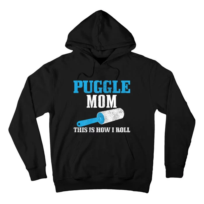 S Puggle Mom Dog Hair Funny Puggle Mama Tall Hoodie