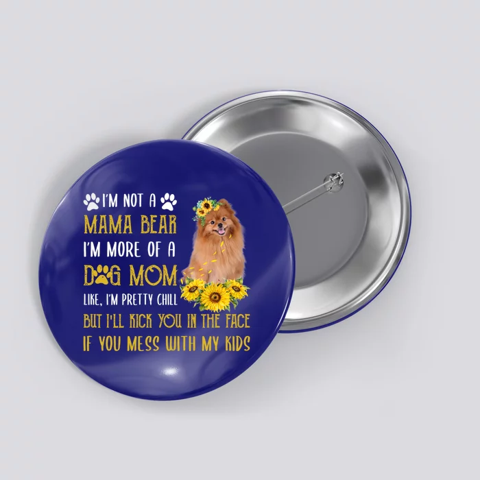 Sunflower Pomeranian Mom Mothers Day Dog Mom Cool Gift Button