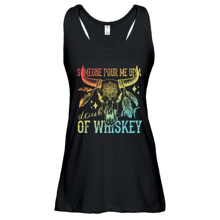 Someone Pour Me Up A Double Shot Of Whiskey Ladies Essential Flowy Tank