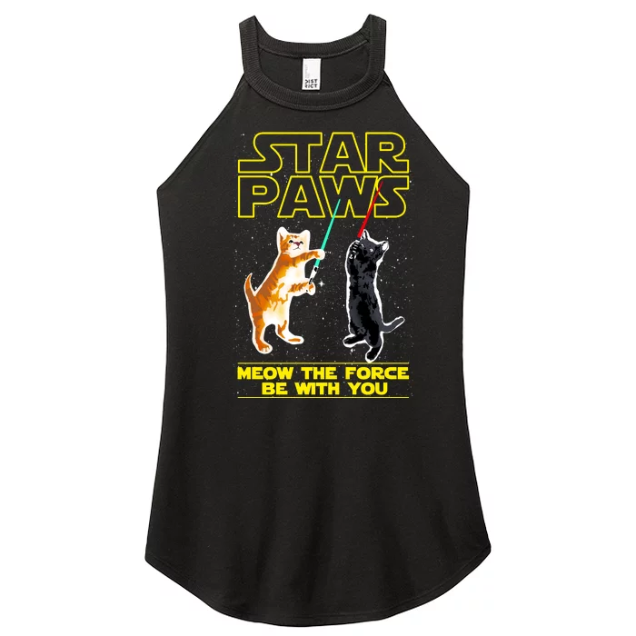 Star Paws Meow The Force Be With You Women’s Perfect Tri Rocker Tank