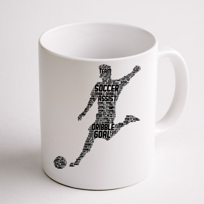 Soccer Player Men Boy Front & Back Coffee Mug