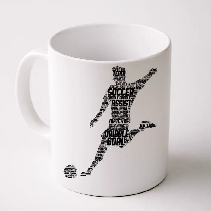 Soccer Player Men Boy Front & Back Coffee Mug