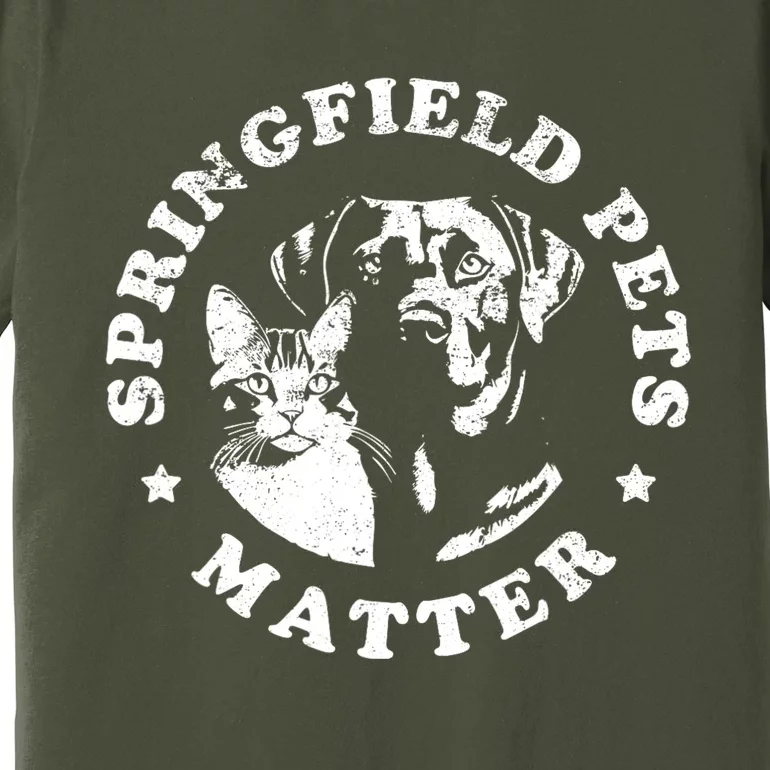 Springfield Pets Matter Funny Presidential Debate Humor Premium T-Shirt