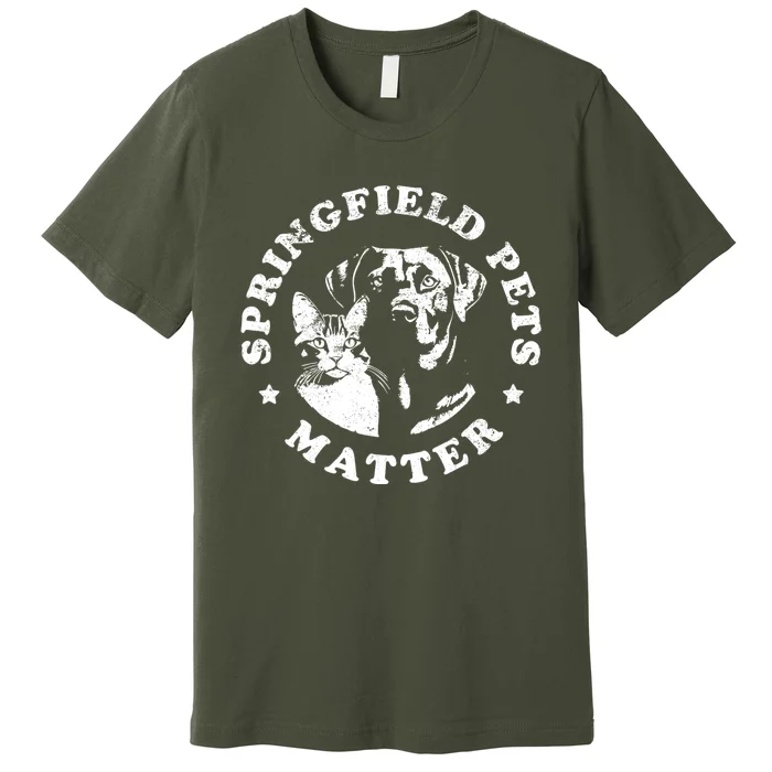 Springfield Pets Matter Funny Presidential Debate Humor Premium T-Shirt