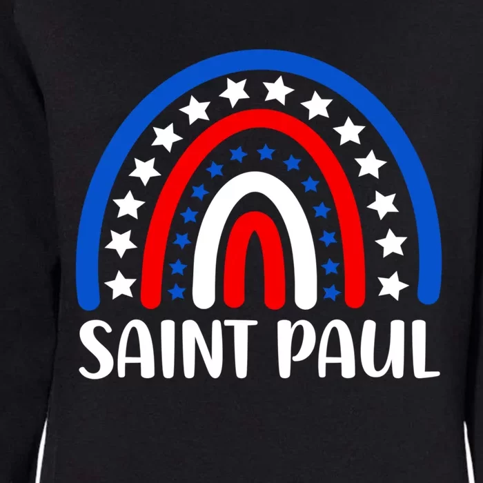 Saint Paul Minnesota Funny Gift I Love Saint Paul Usa Gift Womens California Wash Sweatshirt