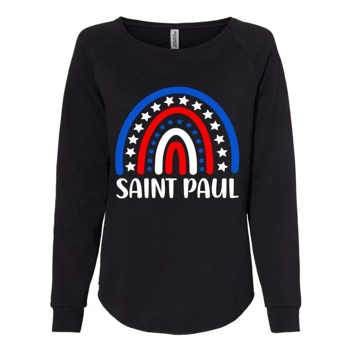 Saint Paul Minnesota Funny Gift I Love Saint Paul Usa Gift Womens California Wash Sweatshirt