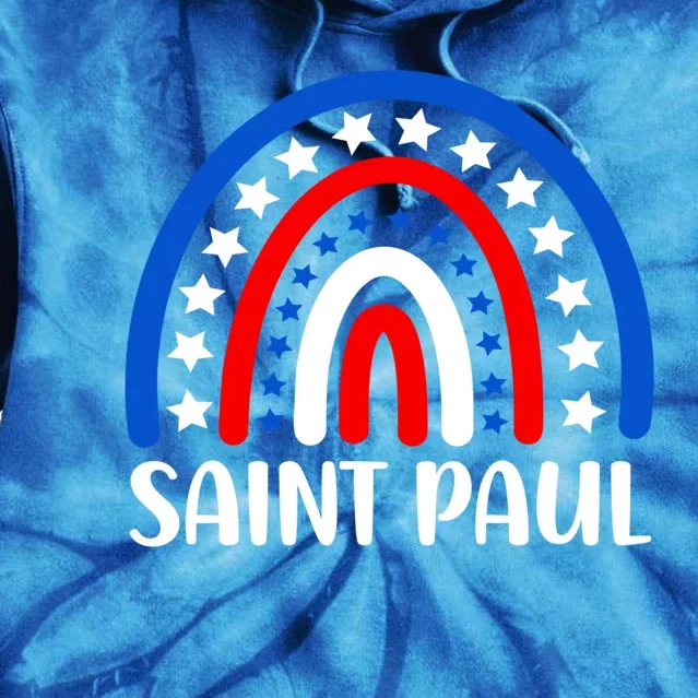 Saint Paul Minnesota Funny Gift I Love Saint Paul Usa Gift Tie Dye Hoodie