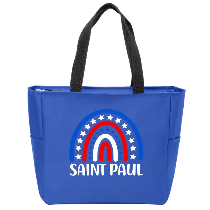 Saint Paul Minnesota Funny Gift I Love Saint Paul Usa Gift Zip Tote Bag