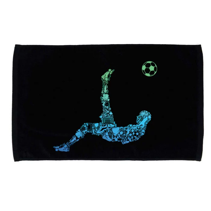 Soccer Players Men Boy Microfiber Hand Towel