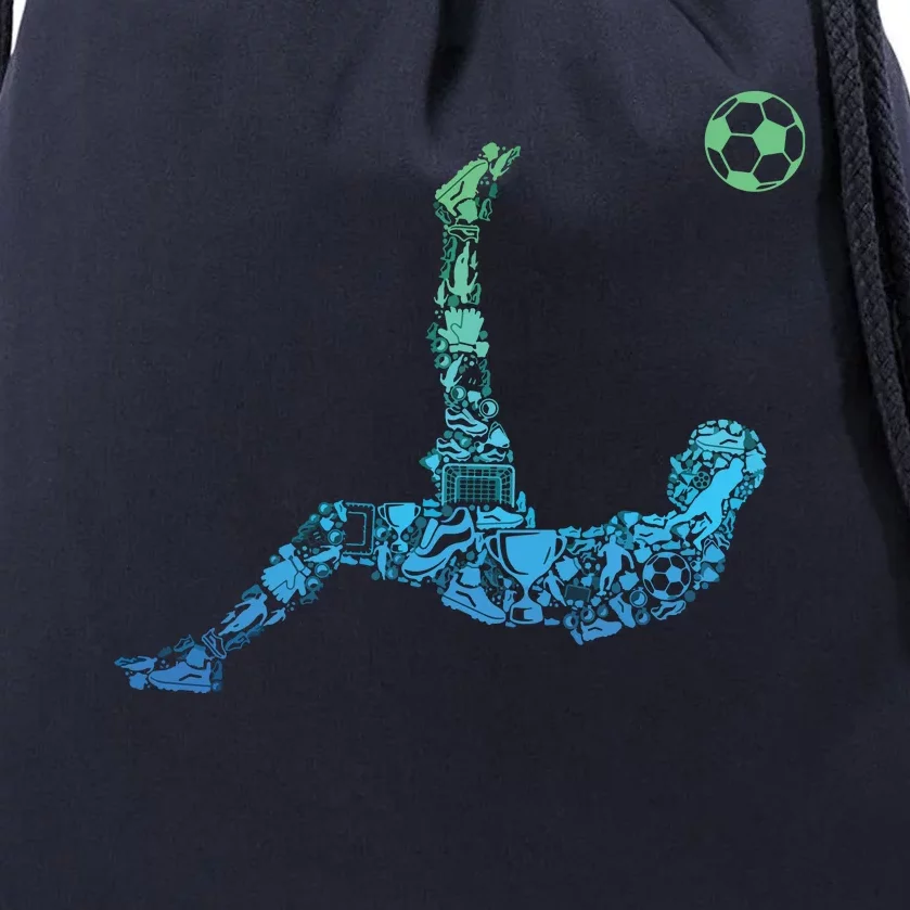 Soccer Players Men Boy Drawstring Bag