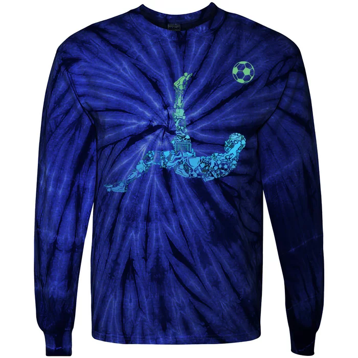 Soccer Players Men Boy Tie-Dye Long Sleeve Shirt