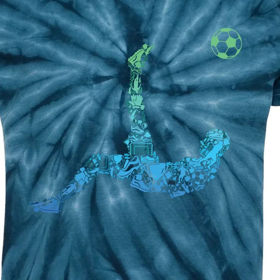 Soccer Players Men Boy Kids Tie-Dye T-Shirt