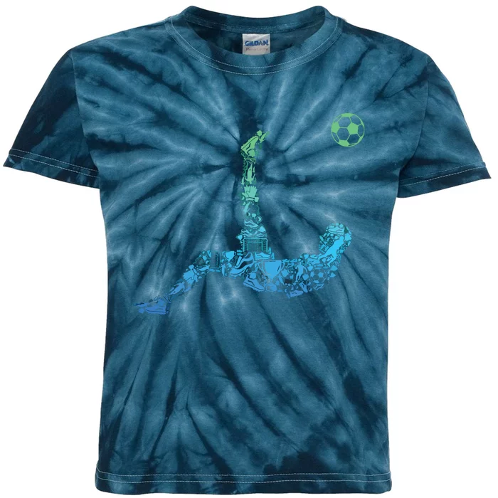 Soccer Players Men Boy Kids Tie-Dye T-Shirt