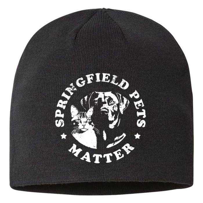 Springfield Pets Matter Funny Presidential Debate Humor 8 1/2in Sustainable Knit Beanie